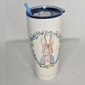 Beatrix Potter Peter Rabbit Stainless Steel Bunny Travel Tumbler with Straw